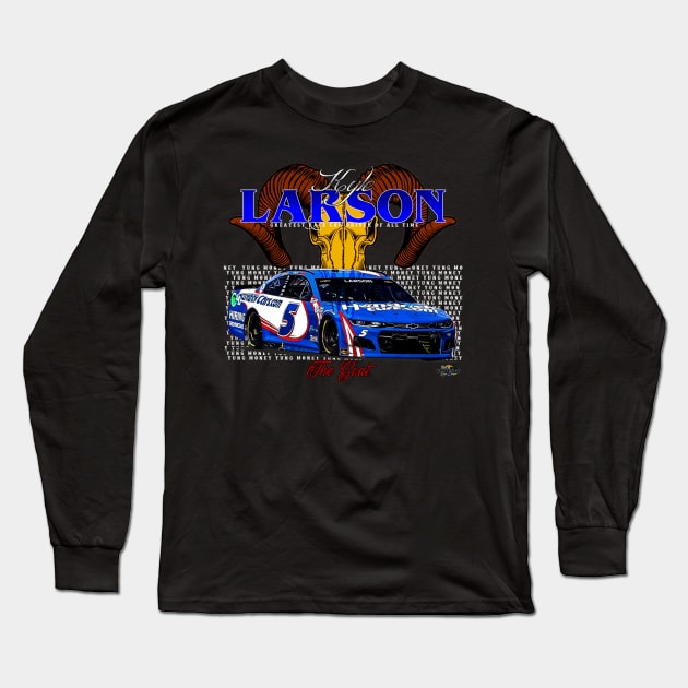 Kyle Larson The Goat Long Sleeve T-Shirt by stevenmsparks